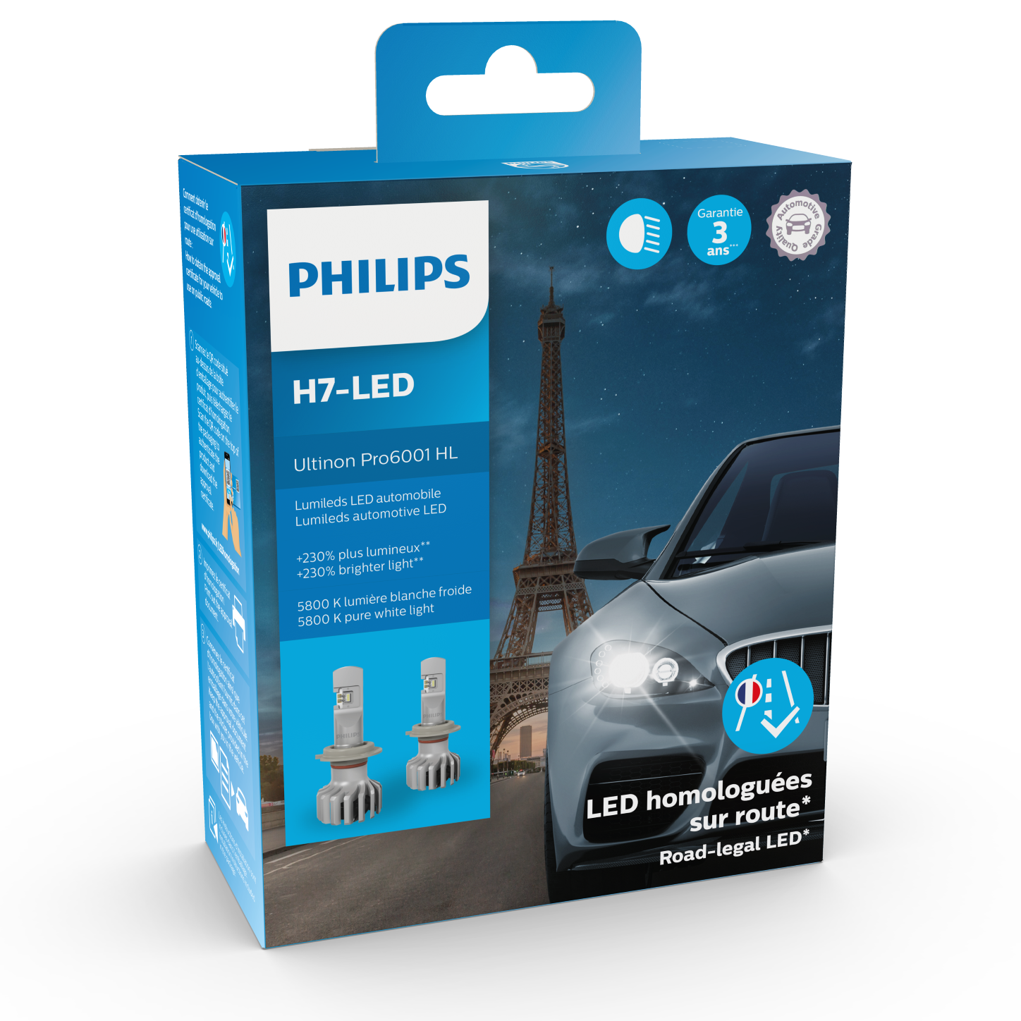 philips led h7 ultinon pro6001 packaging